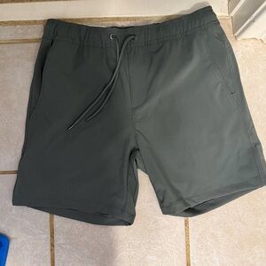 Members Mark Green/Gray Athletic Shorts with pockets